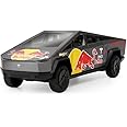 Minniq STORE Tesla Cyber Truck Redbull 1:32 Model Car Exclusive Pull Back Metal Toy car with Openable Doors & Light Music Best Gifts Toys Kids (1:32 Tesla CyberTruck Redbull (Black))