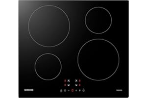 Samsung Zone induction hob, Verre trempé, Noir, 52 centimeters