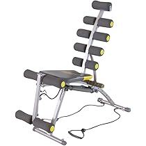 ROCK GYM 6 IN 1 トレーニングベンチ Rock Gym – 6 in 1 Weight Bench with Elastic Bands Adult