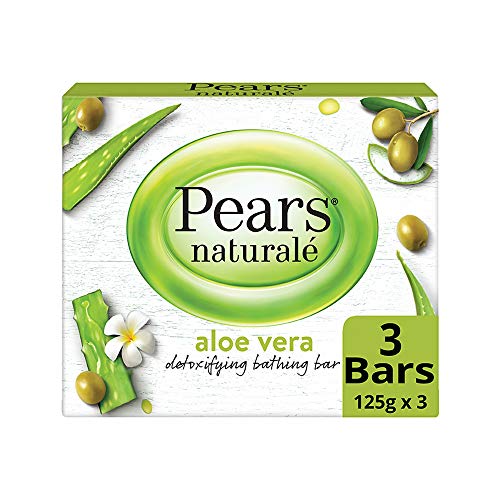 Pears Naturalé Aloe Vera Detoxifying Soap Bar, 125 g (Pack of 3) price