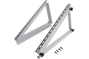 BINILIUBI Support Triangulaire Pour Panneaux Solaires Angle RéGlable,Support Universel Panneau Solaire Pour Toit Bateau Caravane Sol Plat Faciles Montage