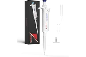 PRECIPETTE 10-100μl micropipetta pipettatore pipetta Pipettatori monocanale laboratorio pipetta monocanale per laboratorio ISO8655 incremento 0,1μl blu scuro