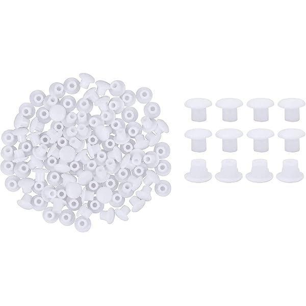 50 Tappi Ciechi Per Fori - Diametro 20.5 Mm, Bianchi, In Polietilene, Made In Germany - Foto 5