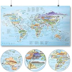 Kitesurf Map - Carte du monde Illustrées de Awesome Maps