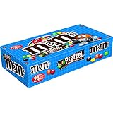 M&M'S Pretzel Chocolate Candy Singles Size 1.14-Ounce Pouch 24-Count
