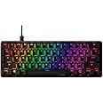 HyperX Alloy Origins 60 - Mechanical Gaming Keyboard - Ultra Compact 60% Form Factor - Tactile Aqua Switch - Double Shot PBT Keycaps - RGB LED Backlit - NGENUITY Software Compatible