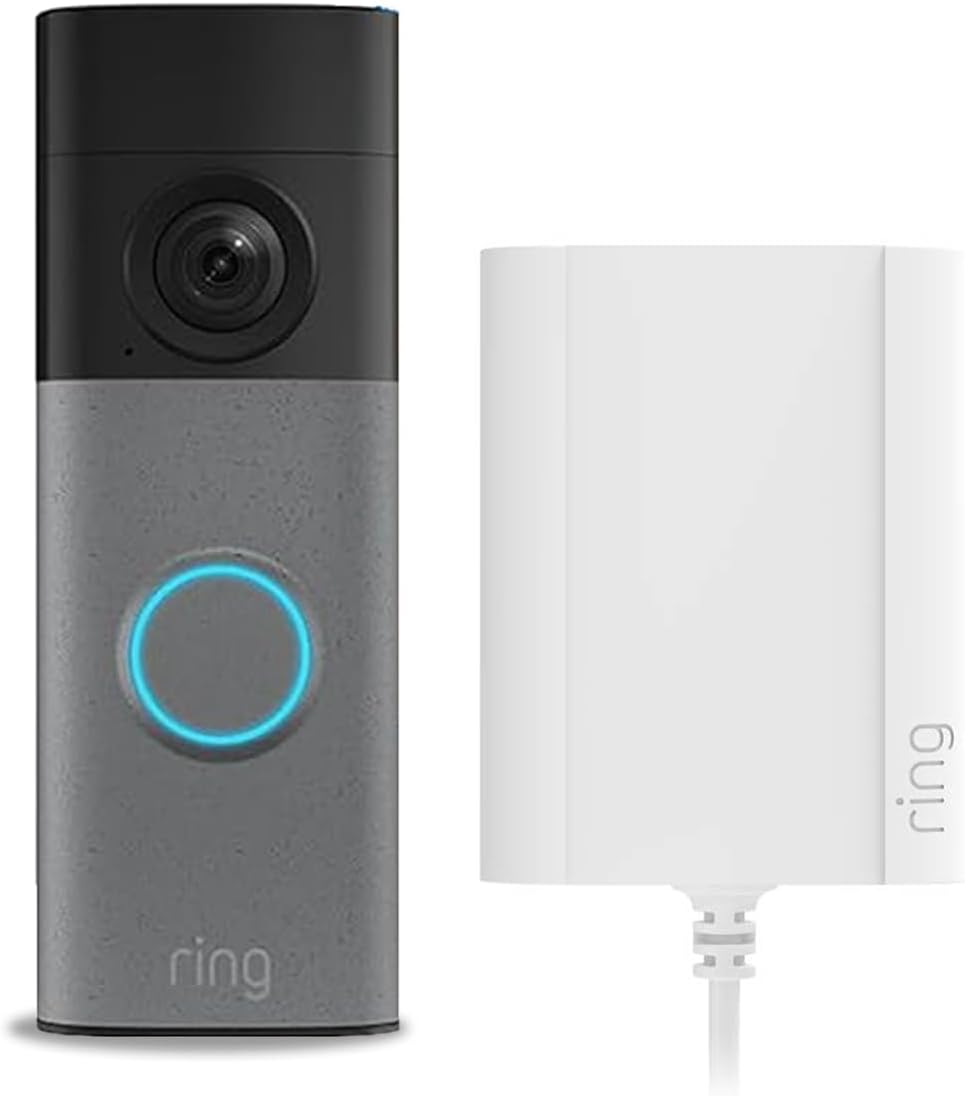 Ring Wired Video Doorbell (neueste Gen.) | Mit Netzteil | Videotürklingel-Kamera mit Retinal 2K und optimiertem Zoom (bis zu 6x) | Breites Sichtfeld | 30-tägige Testphase für Ring-Abonnement
