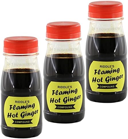 3x Riddles Ginger Compound Flaming Hot X-Hot 125ml Makes 5 pints of Cordial Squash Drink