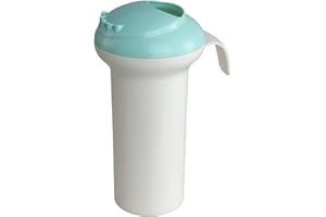 BABYWALZ baby-walz Aqua Blue Bath Cup - Hair Washing Aid for Baby - Side Hole for Filling - Ergonomic Design - Capacity 0.5 L - Made in Italy