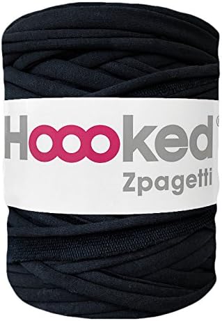 Hoooked Zpagetti Midnight blue with textured backing t-shirt yarn