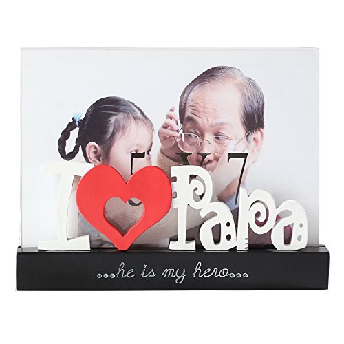 Giftgarden 13x18 Bilderrahmen mit I love Papa-Buchstabe Geschenke Ideen