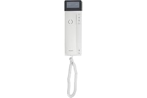 PHILIPS M110W 38 Telefono con Cavo, Design Scalare con Display LCD, Memorizza fino a 25 Nomi nella Rubrica, Adatto per Apparecchi Acustici, Bianco