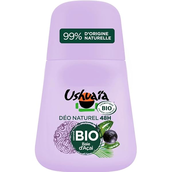 Ushuaia Deo-Roller Bio Orangenblüte – 48h Schutz, 50 Ml | 99% Natürlichen Ursprungs, Zertifiziert Bio