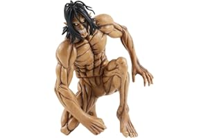LGQHCE Attack on Titan Figure Anime Personaggio Statua Modello Eren Jaeger Action Figure Giocattoli Personaggi PVC Statua Collezione Modelli Ornamenti per Amanti Anime Ragazzi Ragazze