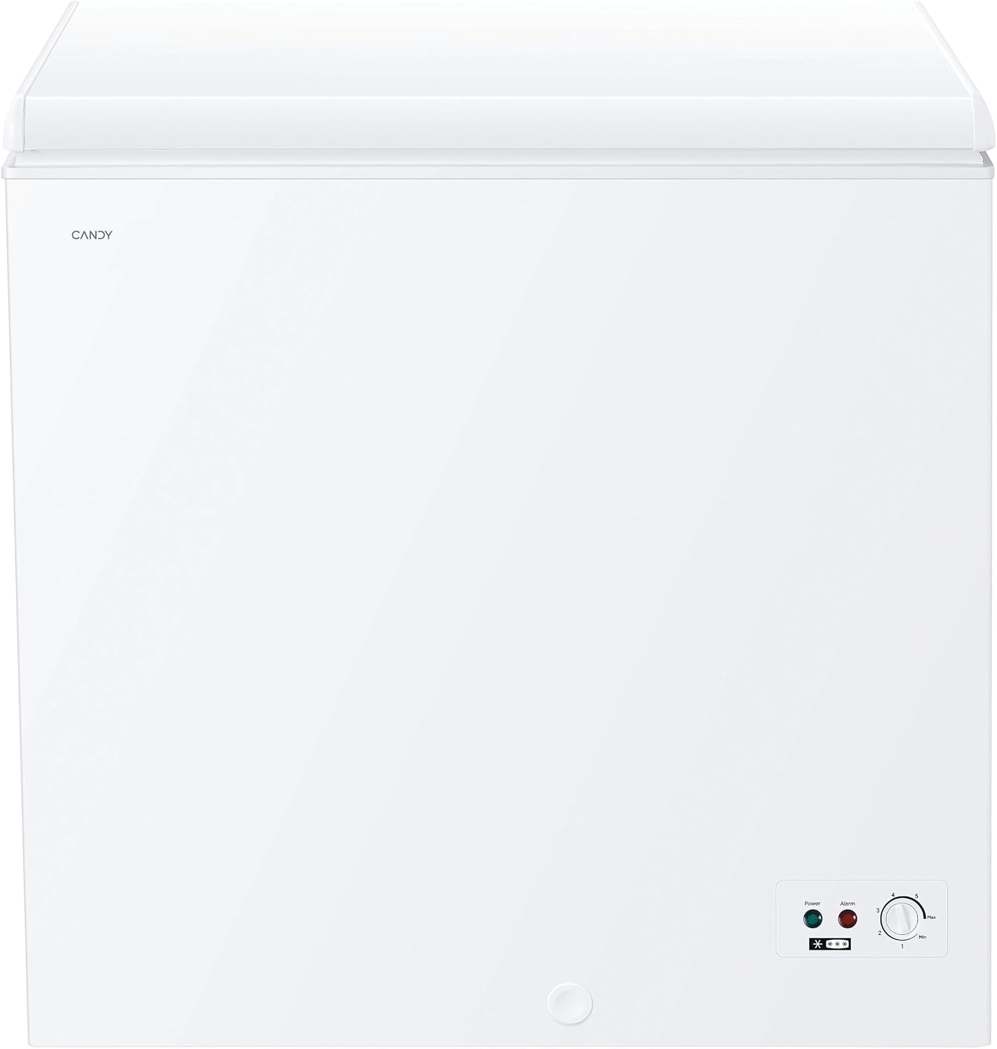 Candy CCHH 200E, Congelador Arcón Horizontal, Ancho 92CM, 196L, Tecnología Estática, 1 Cesto, Control Electrónico Externo, Indicador de Temperatura, Alarma Aumento de Temperatura, 39DB, Blanco