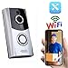 Produktbild LinZec 2,4G 720P WiFi Wireless Video Türklingel Pro, Home Security App Steuern Nachtsicht Zwei Möglichkeiten Audio Cloud Storage Smart Türklingel,Silver