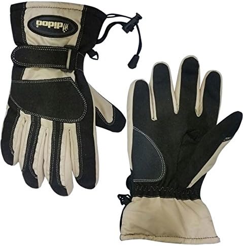 Hilbro Men's Motorcycle Winter Gloves Biker Wear Hipora Lining Racing Protect Waterproof M Black/Beige