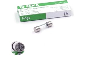 SPC-BOUTIQUE 10x Fusible temporisé (T) en verre 1A / 250VAC 5x20mm