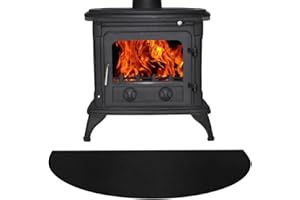 LUFEIS Tapis De Cheminée, 107 x 61cm Tapis Anti Feu, Tapis de Cheminée Ignifuge, Tapis Ignifuge Devant de Cheminee, Tapis Ignifuge, Tapis de Protection pour Le Foyer de Cheminée, Poêle, Barbecue