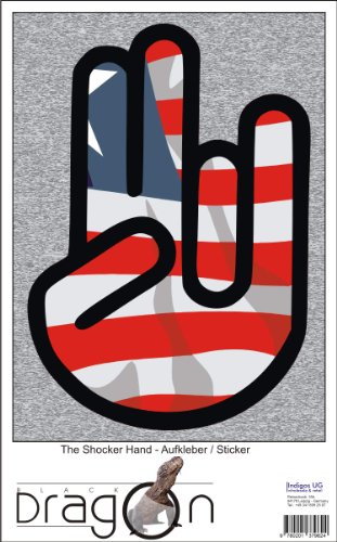 The Shocker Hand - Laptop Notebook Skin Sticker Cover Art Decal -
210x144 mm black Outline with Flag - Liberia