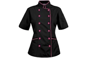 Chef Apparel Short Sleeves Women's Ladies Chef's Coat Jackets
