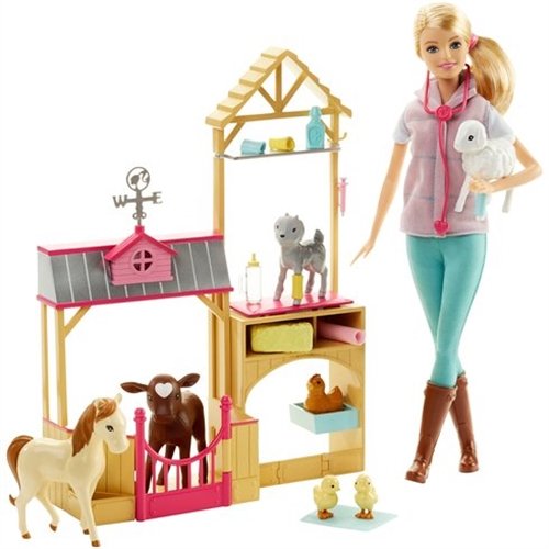 Preisvergleich Produktbild Barbie Farm Tierarztpuppe und Spielset