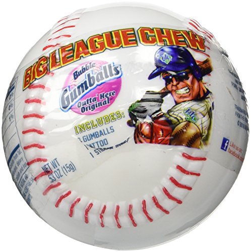 Preisvergleich Produktbild Big League Chew Bubble Gumballs Outta' Here Original with Sticker Sheet