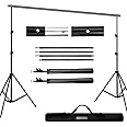 BDDFOTO 2x3 m Supporti per Sfondi, Professional Supporto di Fondale Fotografico, Forte e Portatile, con Borsa per il Trasport