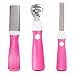 Produktbild xaer 3 in1 Pediküre Set Hornhaut Mais Harte Haut Entferner Fußpflege Datei Klinge Pink