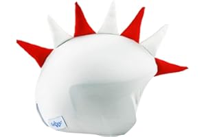 COOLCASC Funda para Casco Showtime - Compatible con Casco de Bici, Esquí y Skate - Niños y Adultos - Talla Única - Diseño Divertido