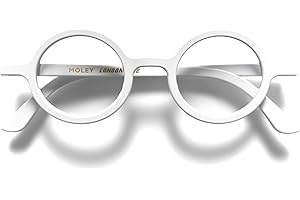 LONDON MOLE Gafas | Gafas de lectura Moley | Gafas Redondas | Lectores Geniales | Gafas de lectura con estilo | Hombres Mujeres Unisex | Bisagras de resorte
