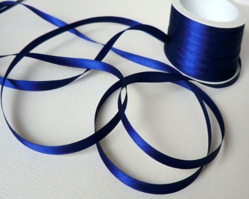 Satin Ribbon 50 m x 6 mm Blue – Night Blue Gift Wrap/Decorative Band Satin Ribbon