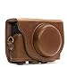 Price comparison product image MegaGear MG284 Sony Cyber-shot DSC-RX100III, RX100IV, RX100V Ever Ready Leather Camera Case with Strap - Dark Brown