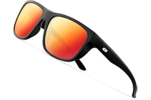 RIVBOS Sonnenbrillen Fahrradbrille Radsportbrillen Sportbrille für damen herren Polarisierte TR90 Superleichtes Unzerbrechlicher Rahmen UV400 Wandern Laufen Golfen und Fischen RBS862