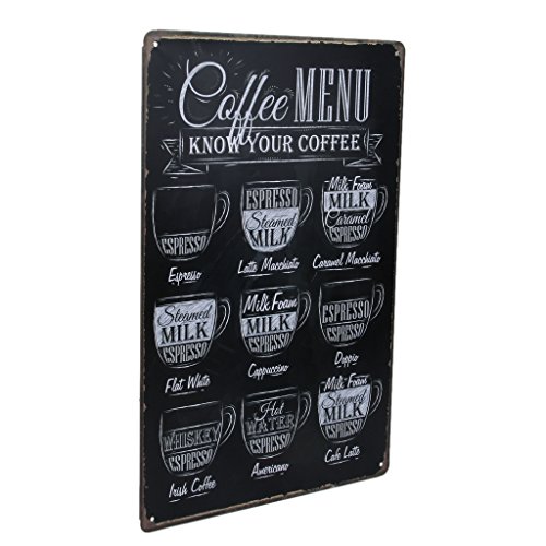 20x30cm Jahrgang Metall Blechschild Plaque Wandkunstplakat Café Bar Pub Kaffee # 1 - 2