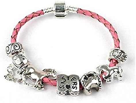 Liberty Charms Childrens 'Horse Lovers' with Sisters Charm Bracelet