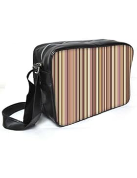 Snoogg Colorful Streifen Leder Unisex Messenger Bag für College Schule täglichen Gebrauch Tasche Material PU