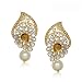 Jewellery Gold Plated Kundan Earrings for women Fancy Party Wear Pearl Daimond Ear rings For girls Jewellery set - T305 RS.252.00