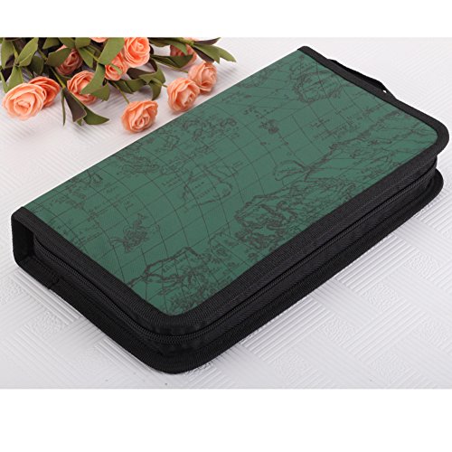 CD Etui Tasche Schutzhüllen Aufbewahrung für maximal 80 CD/DVD ( zufällige Farbe ) - 4