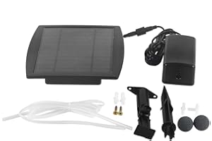 SOULONG Energy Saving Aquarium Pump, Air Stone Oxygen Pump Powered by Solar Energy for Outdoor Pool Fish Tank, 7.87 x 6.69 x 6.30inch