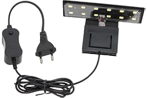 GERUI Iluminación LED para Acuario, 3 Luces, 220 V, 6 W, Nano, para Plantas Acuáticas y Peces