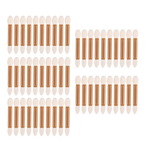 Disposable Double Ended Latex Eye Shadow Applicators Pack of Approx.50pcs Gold