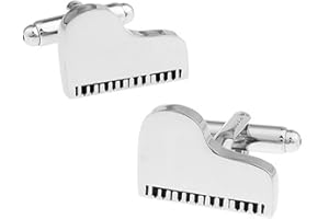 Ashton and Finch Grand Piano Cufflinks for Men Novelty Music Teacher Gifts and Presents