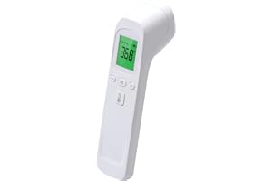 Panntermometer, LCD -skärm Instant exakt läsning Digital termometer med feberalarm, ° C /° F Switchable Ingen touchfebertermometer för vuxna och barn, febertermometer
