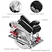Circular Saw, Meterk Circular Saw (1500W 4700RPM), Cutting 65mm (90&ordm;), 45mm (45&ordm;), 2 Saw Blades 24T + 40T: 185 * 20 * 2mm, Laser Guide, Double Safety Switch, Ideal for Wood, Plastic, Soft Metal