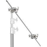 Neewer Braccio d’Estensione con 2pz Adattatore Giunto di Presa – Asta 101,6cm in Lega di Alluminio per Cavalletti, Riflettori
