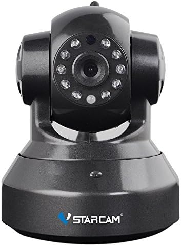 VStarcam Home Security Cameras 720P Wireless IP Camera Surveillance Cam with Night Vision Two-way Audio Motion Detection Remote Control C7837 Black by Gshopper®