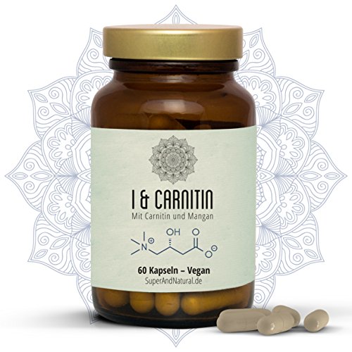 AUSVERKAUF!!! L-Carnitin Kapseln I L & Carnitin I 60Stück I Fit und voller Energie | Carnitin 329,5 mg & Mangan 0,4 mg