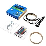 Vansky® RGB USB TV Hintergrundbeleuchtung für HDTV / Gaming PC, 90cm / 35 Zoll LED-Lichtleisten, mehrfarbiges Bias Beleuchtung Kit für Flachbildfernseher Zubehör und Desktop-PC (Reduzieren die Augenermüdung und erhöhen die Bildklarheit) - 7