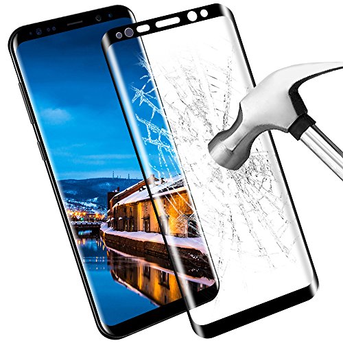 Galaxy S8 Plus Displayschutz, Samione 3D Full Coverage Screen Protector Galaxy S8 plus Displayschutz Schutzfolie Panzerglas Tempered Glass Hartglas für Samsung Galaxy S8 Plus - Schwarz(1 Pack)